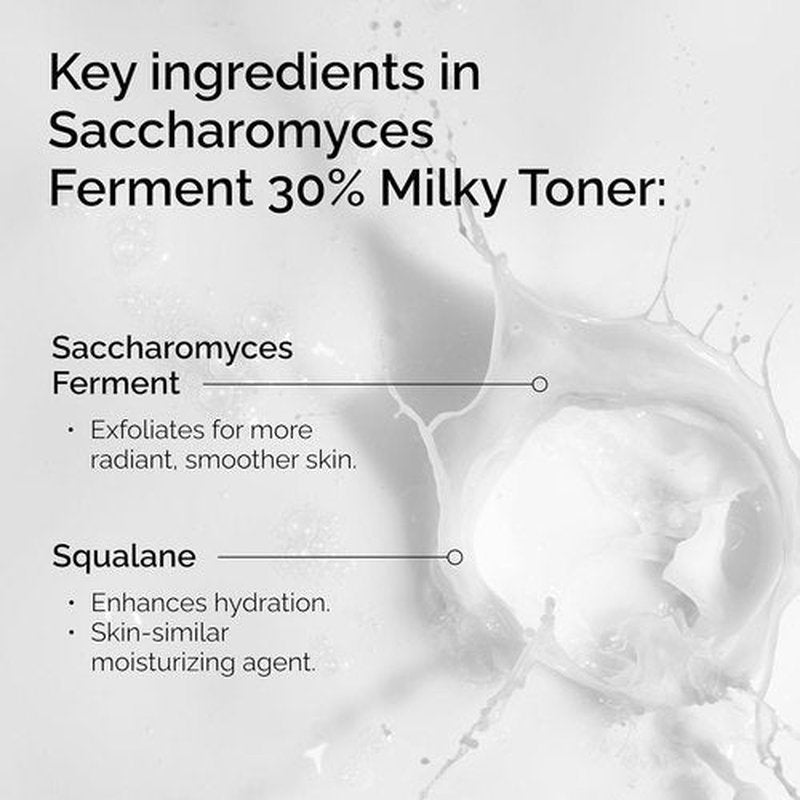 The Ordinary Saccharomyces Ferment 30% Milky Toner - Exfoliating & Hydrating for Brighter Skin | 3.4 Fl Oz