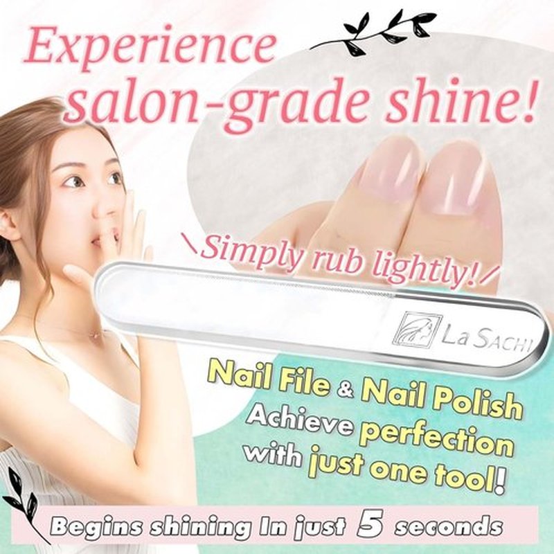 Skiennix Nano Technology Glass Nail Polisher - Professional Buffer File for Ultimate Nail Care
