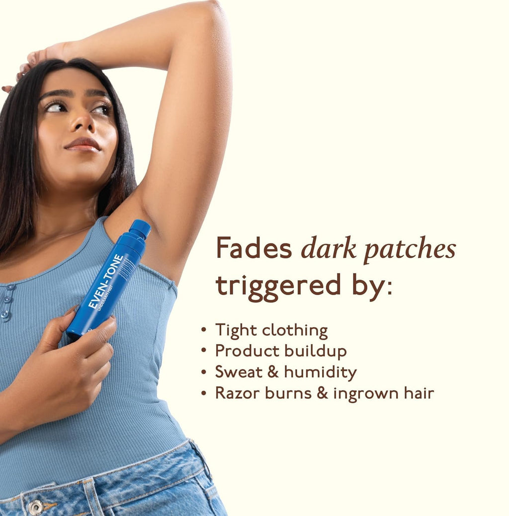 Even_Tone Underarm Mist | Lightweight Spray for Underarm Pigmentation Removal & Odour Control | Underarm Mist for Dark Underarms | 100 ml | Asaya_