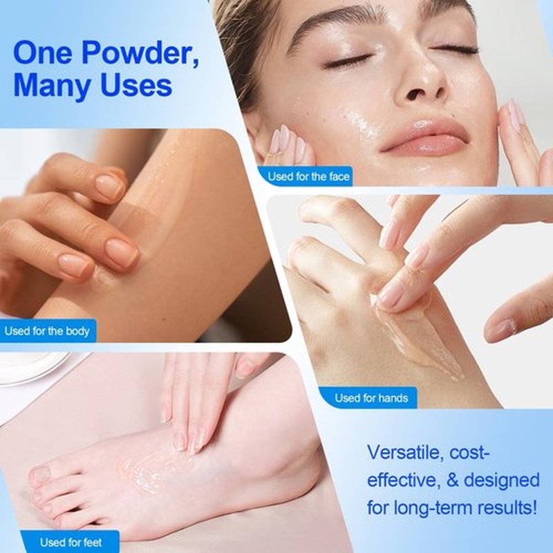 2 Pack 2-in-1 Hyaluronic Acid Powder – High Molecular Weight for Moisture + Low Molecular Weight for Hydration, Cosmetic-Grade DIY Skincare Ingredient for Serums, Masks & Lotions, 7.6oz