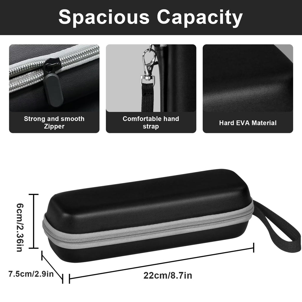 Toothbrush Travel Case for Oral-B/Oral-B Pro 1000 1500 5000 7000 7500 6000 9600/ Phlips Sonicare 4100 5100 1100 6100 5300 Electric Toothbrush, Portable Hard Protective Storage Bag (Black)