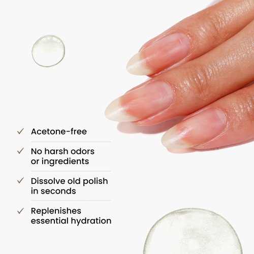 LONDONTOWN Home & Away Remover Set - Acetone-Free Nail Polish Remover, 4fl oz, and Strengthening & Conditioning Nail Lacquer Removing Pads, 4 Pieces