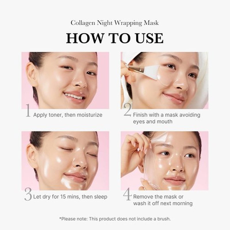 Medicube Collagen Wrapping Mask - Overnight Peel Off Facial Mask for Elasticity & Hydration | 2.53 fl. oz.