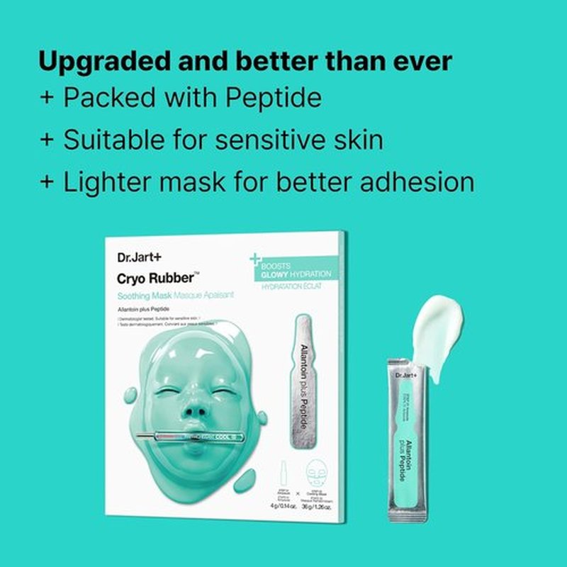 Dr.Jart+ Cryo Rubber Face Mask - Cooling Serum Ampoule for Radiant Skin | Travel Size