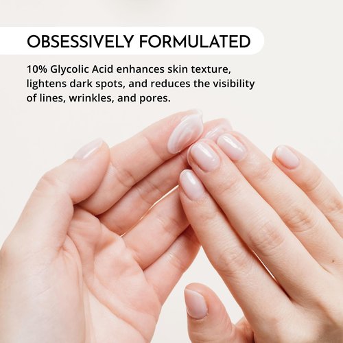 MAELOVE Night Renewer Night Cream with 2-in-1 Glycolic Acid Treatment, Unscented, For Sensitive Skin