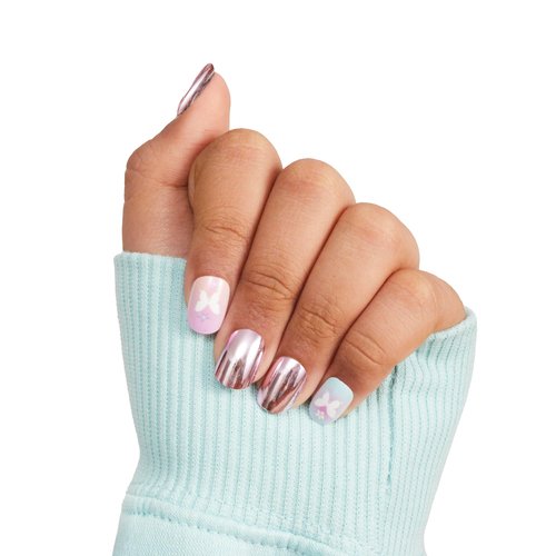 3C4G: Totally Trendy Faux Nail Set - 7 Nail Sets Each w/Unique Colors & Patterns, Adhesive Backs, Three Cheers for Girls, Girls & Tweens Ages 8+