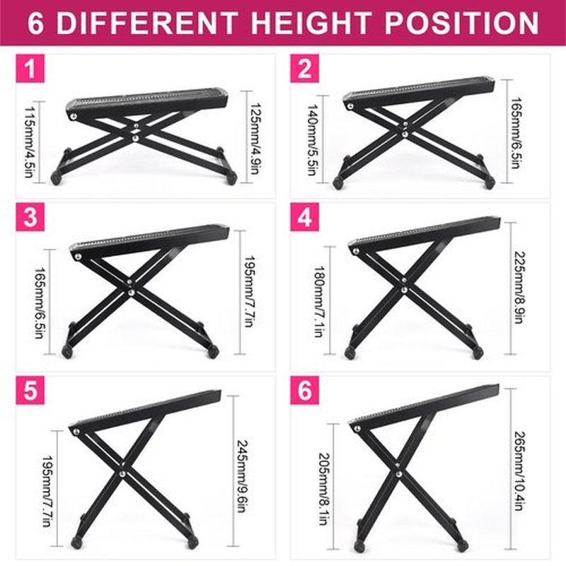 KADS Pedicure Foot Rest with Toe Separator, Adjustable Foot Rest for Easy at Home Pedicures, No More Bending or Stretching Pedicure Tools, Non-Slip Sturdy Legs, Beauty Kit