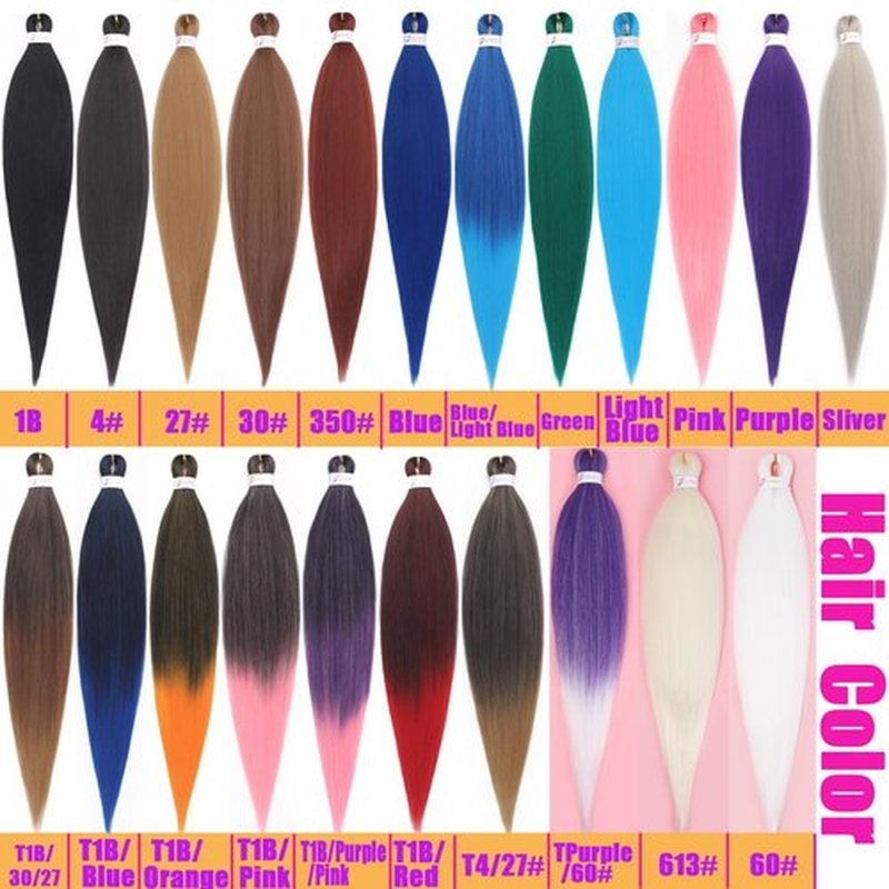 Pre-Stretched Braiding Hair, Ready to Use Synthetic Extensions for Easy Box Braids & Protective Styles, Tangle-Free Soft Texture, 3 Pack (95g/Bundle) 30 Inch - Light Blue Color. (Also in Pink & More)