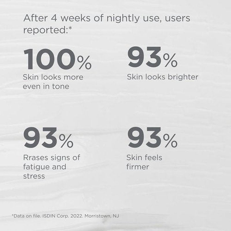 ISDIN Age Contour Night Cream - Melatonin & Peptides for Face and Neck, 1.8 Oz
