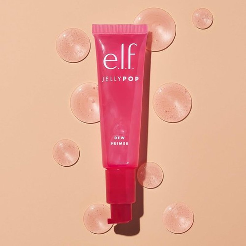 e.l.f Jelly Pop Dew Primer - Hydrating Makeup Base for Glowing Skin | 0.13 Fl Oz
