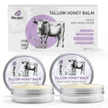 Mulukiss Beef Tallow for Skin – 2 Pcs Grass-Fed Tallow and Raw Honey Balm with Lavender Essential Oil, Natural Tallow Face Moisturizer & Beef Tallow for Face, Nourishing Hydrating Balm