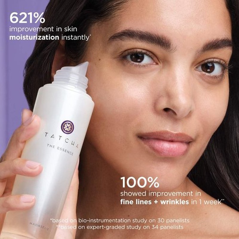 Tatcha The Essence - Oil-Free Moisturizing Serum with Green Tea for Soft Skin | 150ml / 5.1 oz