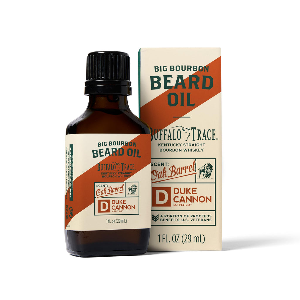 Duke Cannon Great American Beard Oil with Budweiser - Natural Conditioning with Apricot Kernel Oils, Warm Cedarwood Scent, 3 oz.