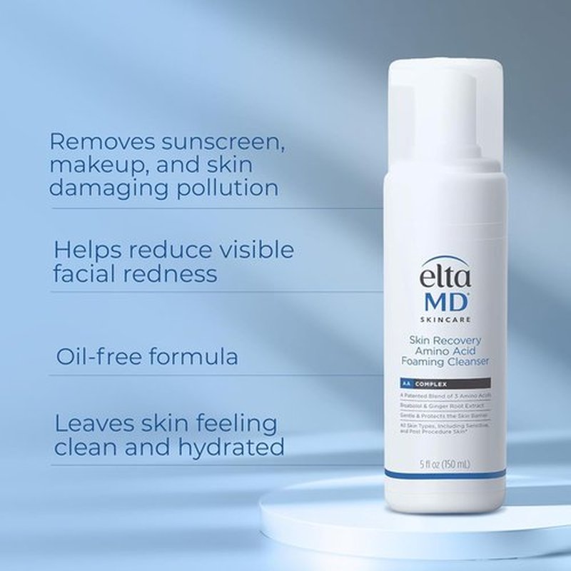 EltaMD Skin Recovery Foaming Facial Cleanser - Gentle Formula for Sensitive Skin | 6 oz