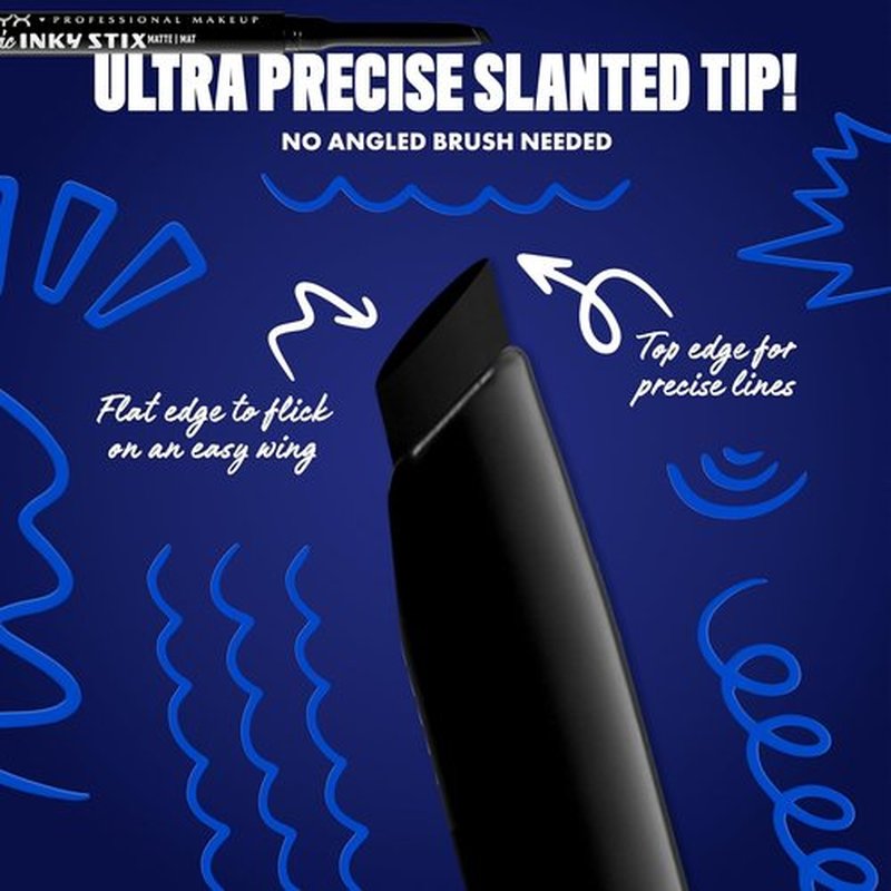 NYX Professional Makeup Epic Inky Stix Eyeliner - Waterproof Cream Gel Formula | 24HR Long-Lasting - 01 Black Screen
