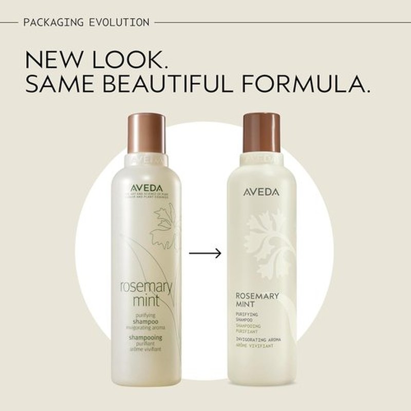 Aveda Rosemary Mint Purifying Shampoo - Clarifying Formula for Normal to Oily Hair | Adds Shine & Removes Buildup | Invigorating Aroma