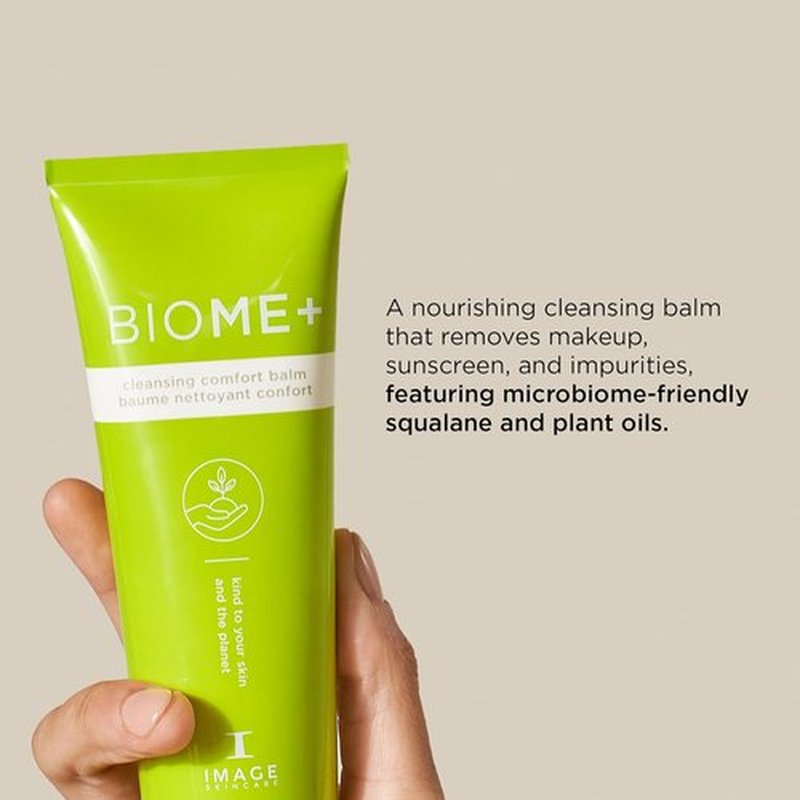 IMAGE Skincare BIOME+ Cleansing Comfort Balm - Gentle Microbiome-Friendly Cleanser, Reduces Moisture Loss