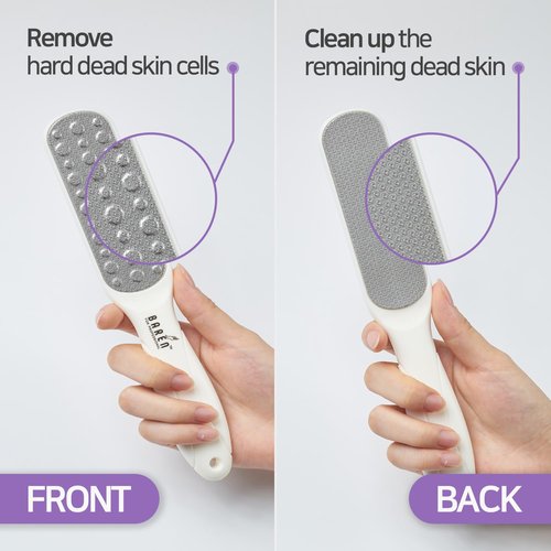 Baren Magic Professional Dual Sided Foot Callus Remover Shaver - Painless and Gentle Remove | Professional Tool | Premium Stainless Steel | for Dry Foot | Foot File | Easy to Clean