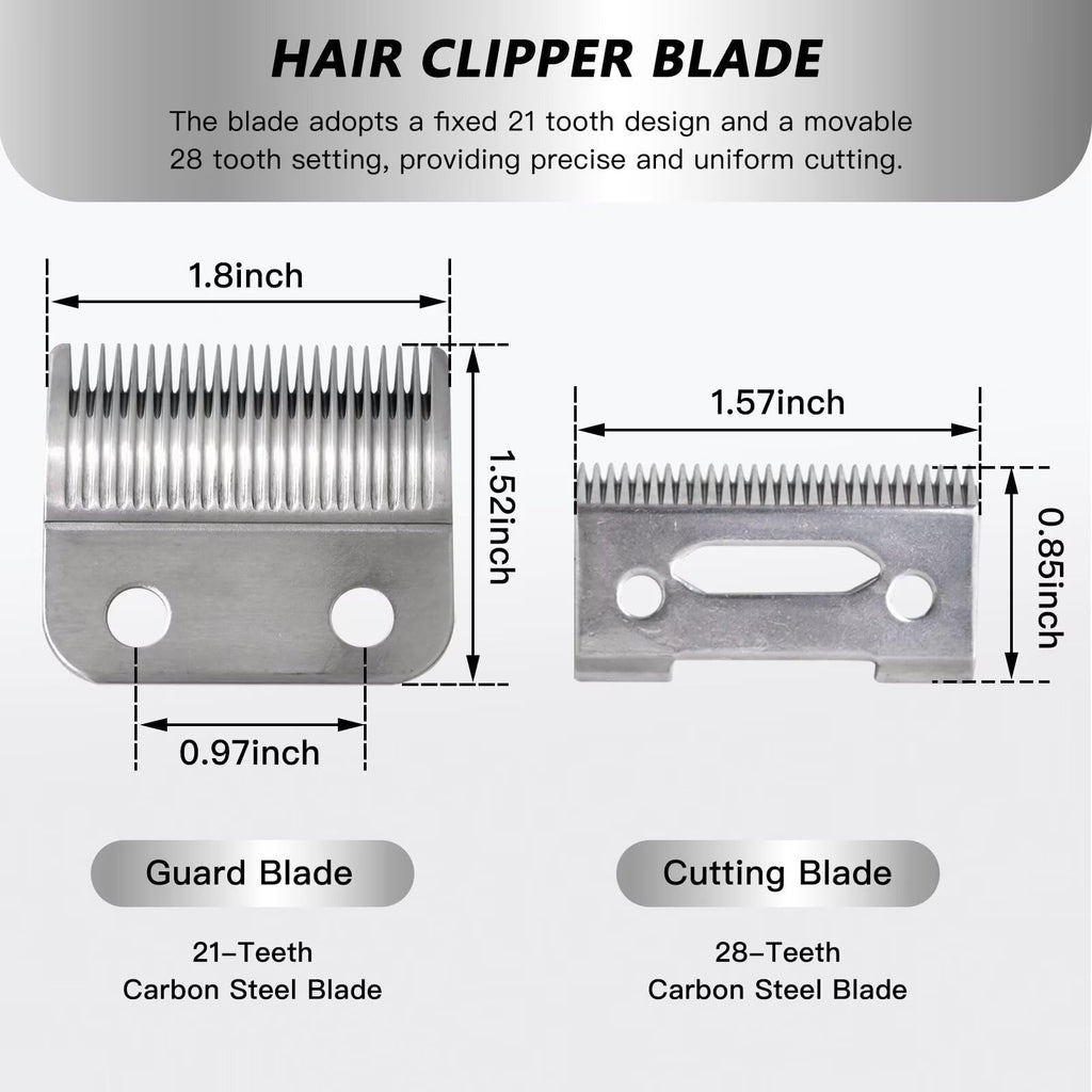 WELURE 2 Hole Clipper Blade Replacement Fit for Wahl Fit for Precision Premium Smooth Cut/ElitePro/ExtremeGripPro/ MC3/ ProSeriesPlatinum/Self-CutPro/Pet-Pro/ *NotfitMulti-Purpose79607