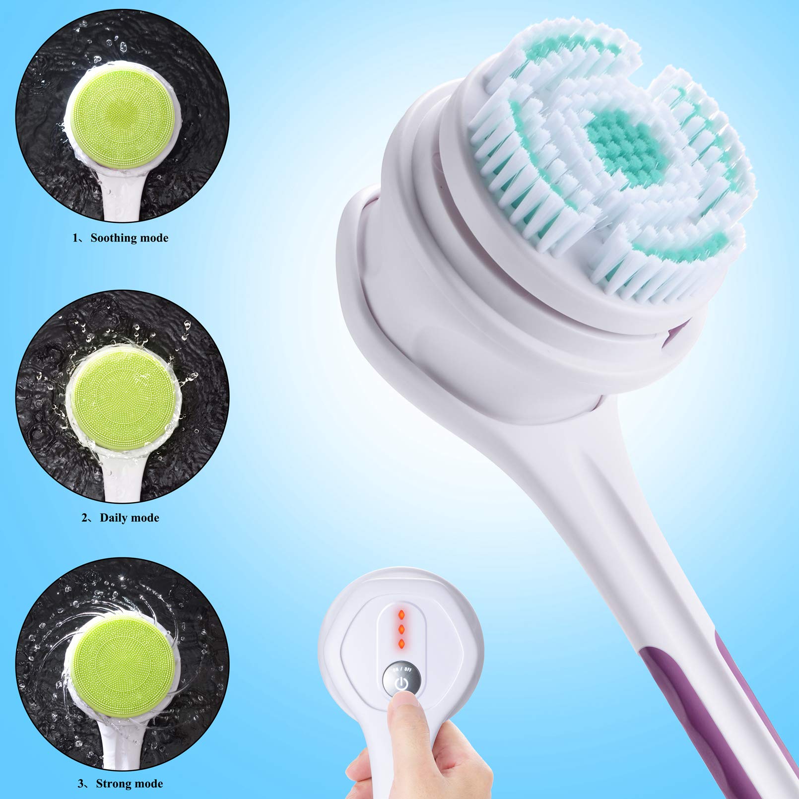 SoulBay PA-0510N Body Bath Brush with Long Handle …