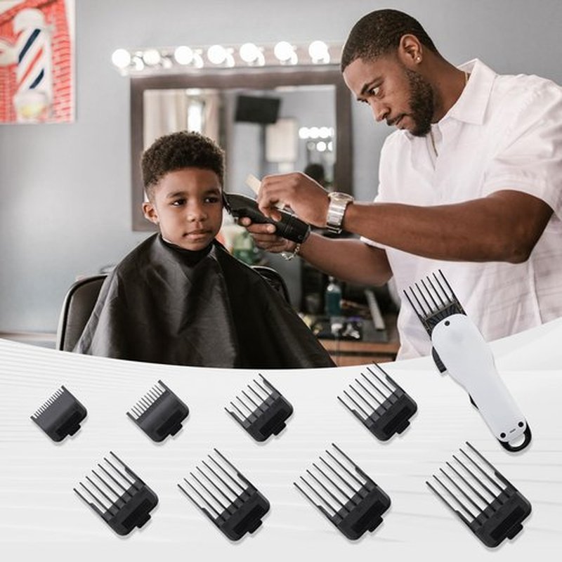 8PCS Magnetic Clipper Guards Cutting Guides Compatible with Wahl Clipper -from 1/16 Inch to 3/4 Inch(1.5-19mm)