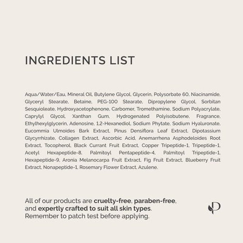 PLANTIFIQUE Korean Vitamin C Face Massage Serum – Hydrating Anti-Aging Collagen & Peptides Formula – Perfect for Gua Sha Facial Massage & Even Skin Tone Glow