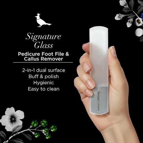 Butter London Glass Pedicure Foot File - Professional Callus Remover for Smooth Feet | Salon Quality Tool