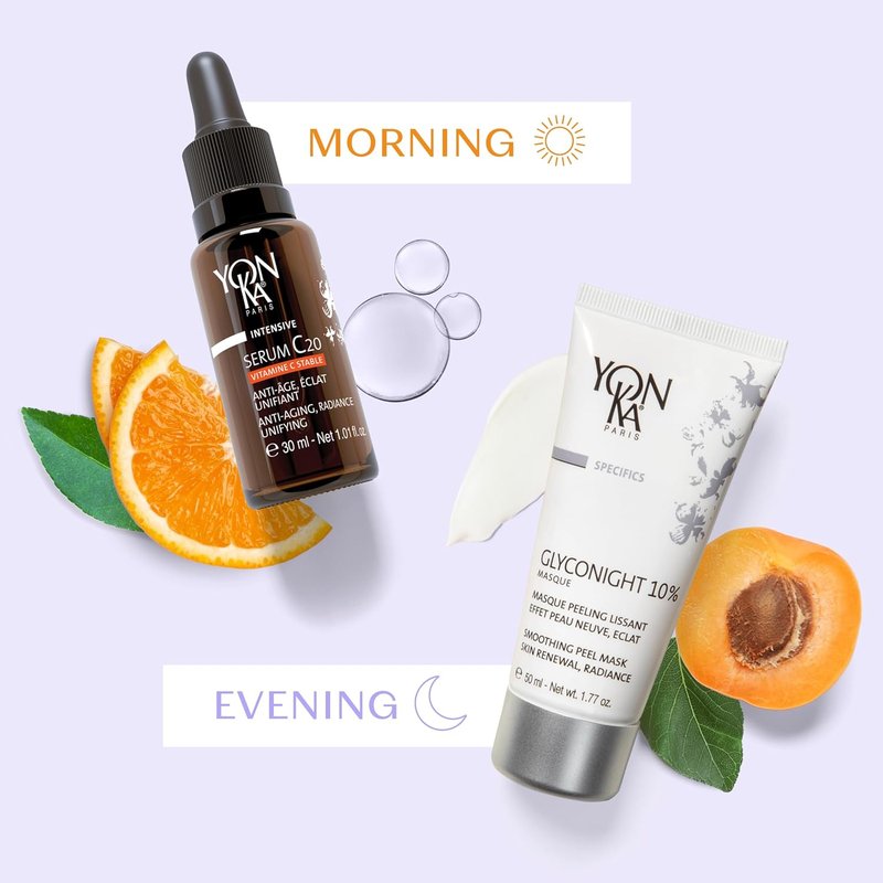 Yon-Ka Glyconight Peel Masque - 10% Glycolic Acid Anti-Aging Face Mask for Skin Renewal & Pore Reduction