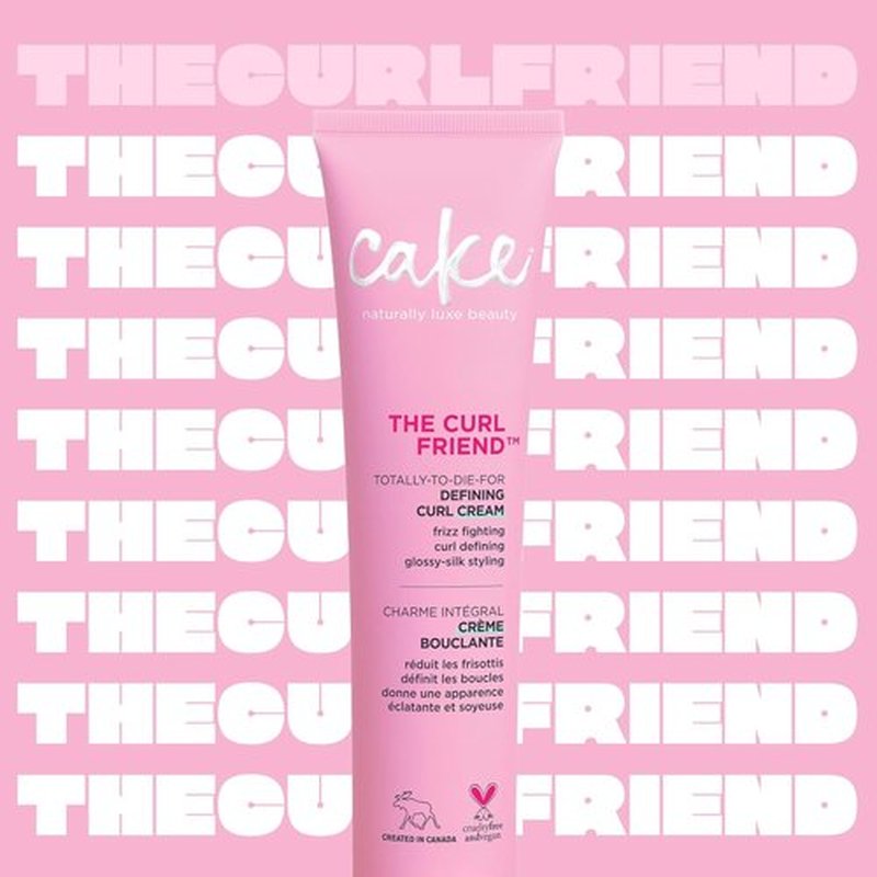 Cake Beauty Curl Defining Cream - Frizz Control & Moisturizing | Avocado & Shea Oils | 6 Fl Oz (Pack of 2)