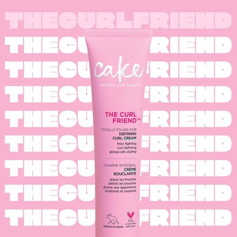 Cake Beauty Curl Defining Cream, The Curl Friend - For Curly Hair | For Frizz Control | Moisturizes & Defines | With Avocado Oil | Soybean Oil & Shea | 6 Fl Oz / 177 mL 2 Pack