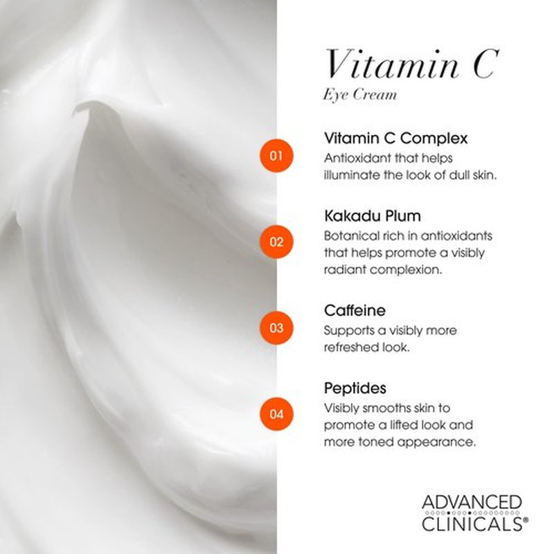 Advanced Clinicals 3 Pack Glow Getter Vitamin C Skin Care Set | Brightening Vitamin C Serum + Facial Cleanser Face Wash + Under Eye Cream For Dark Spots | Anti Aging Gift Set Box For Women & Men, 3PC