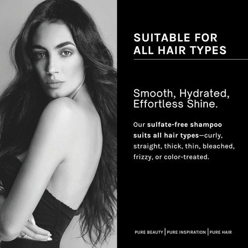 pH PURE HAIR Repair Shampoo & Conditioner Set - Hydrating Hyaluronic Acid Formula for Damage Repair | 13.52 oz + 6.67 oz