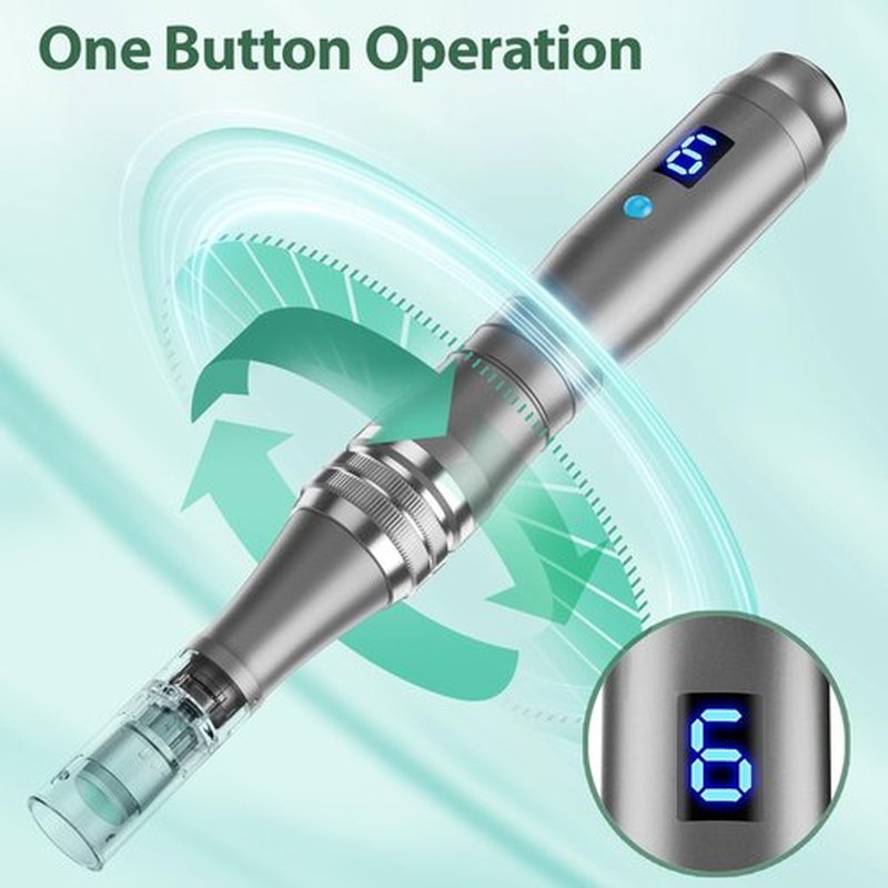 DermaStamp System 0.25mm, Microneedling Stamp Pen, Derma Stamp Pen, Derma Roller Alternative, Microneedle Micro Needle Skin Care for Men Women