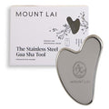 Mount Lai Stainless Steel Gua Sha Facial Tool – The Element of Refinement – Professional Grade Steel Face Sculpting Tool for Lymphatic Drainage, Puffiness Reduction & Refined Results