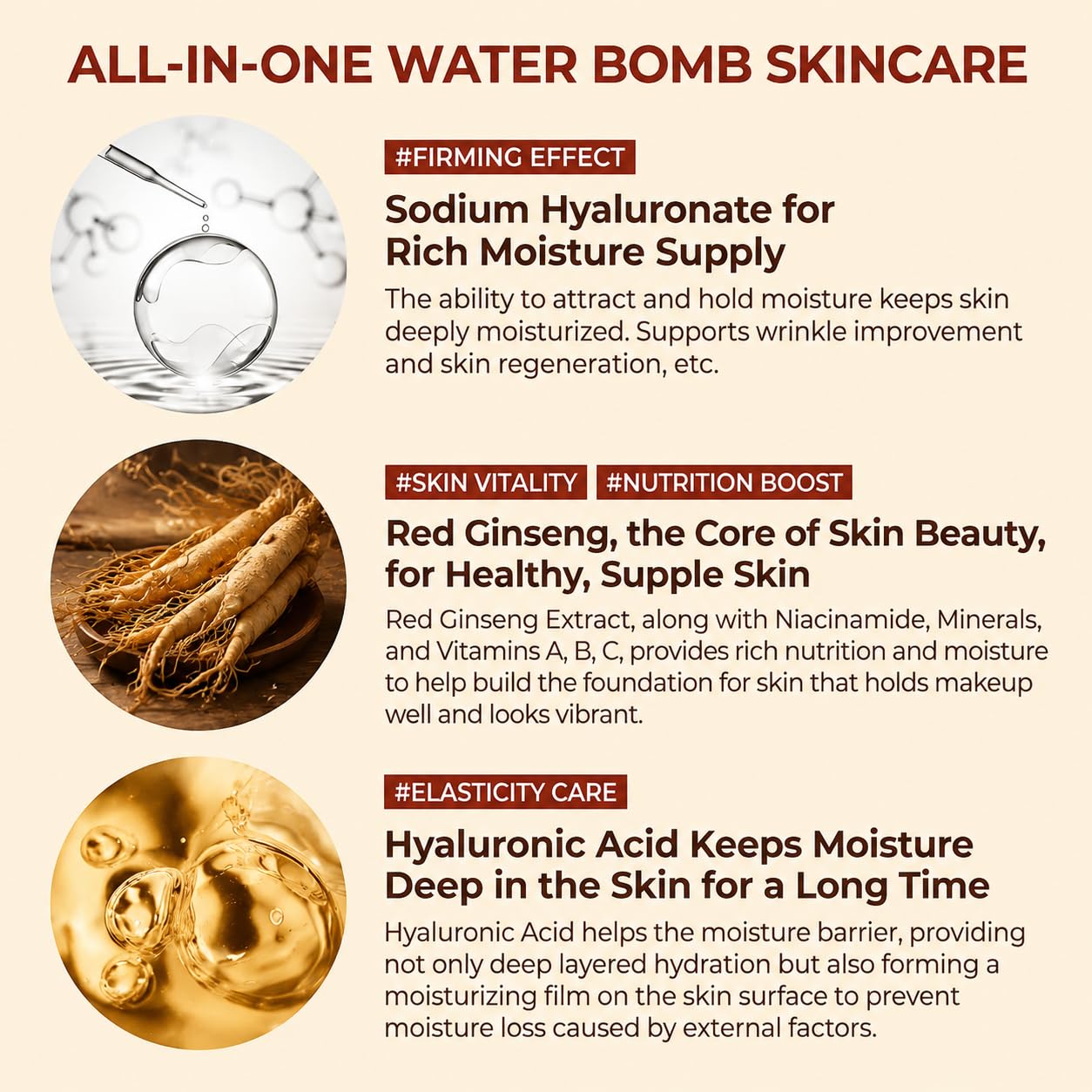 esfolio Made in Korea 30 Sheets Pure Skin Facial Mask – Red Ginseng Essence Hydrating Face Mask for Smooth, Soft, Firm, and Supple Looking Skin – Korean Daily Sheet Mask Skincare Pack
