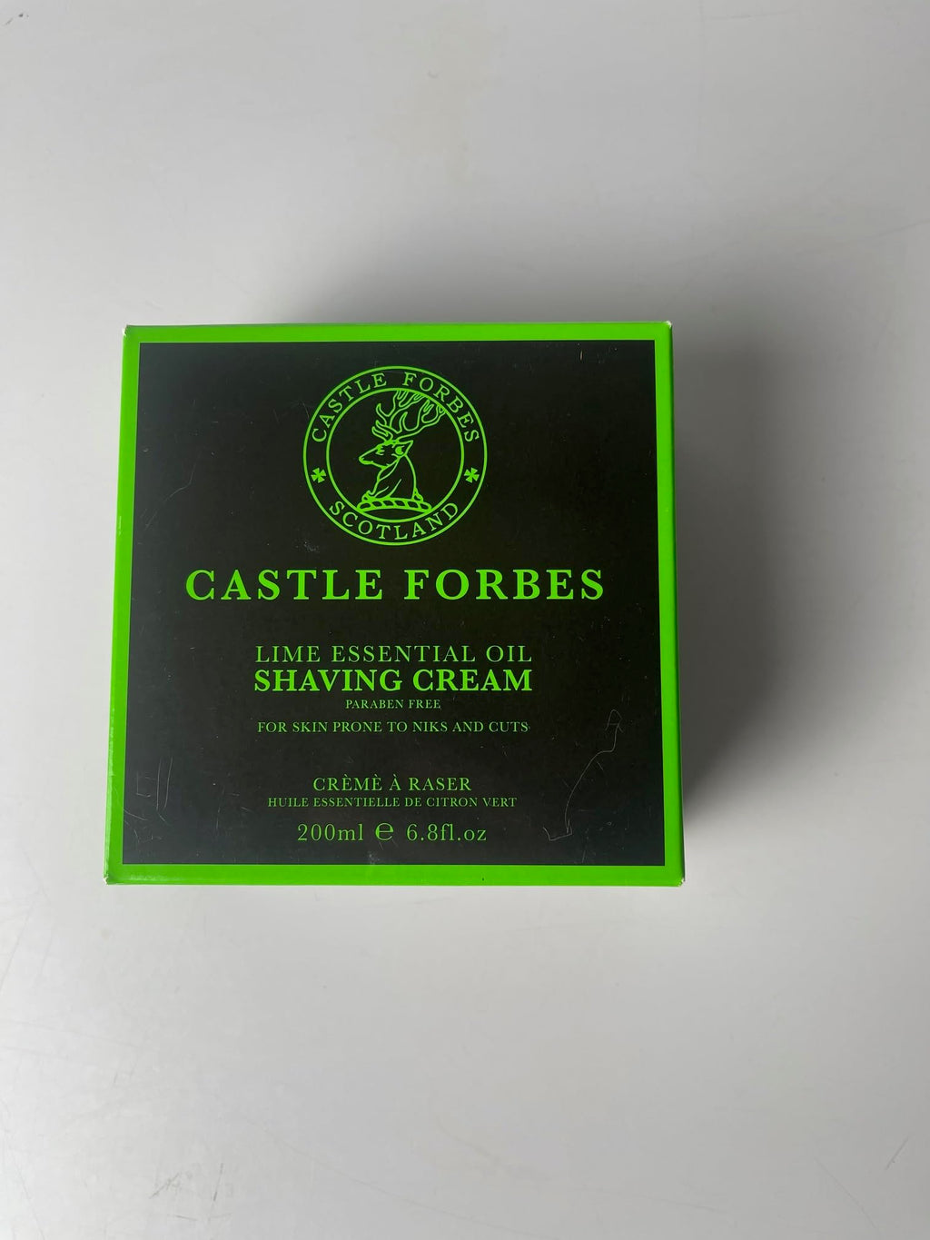 Castle Forbes Lime Oil Shaving Cream, 6.8 fl. oz.