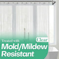 Mrs. Awesome Clear Shower Curtain Liner - Waterproof & Flexible 72x72 with 3 Magnets