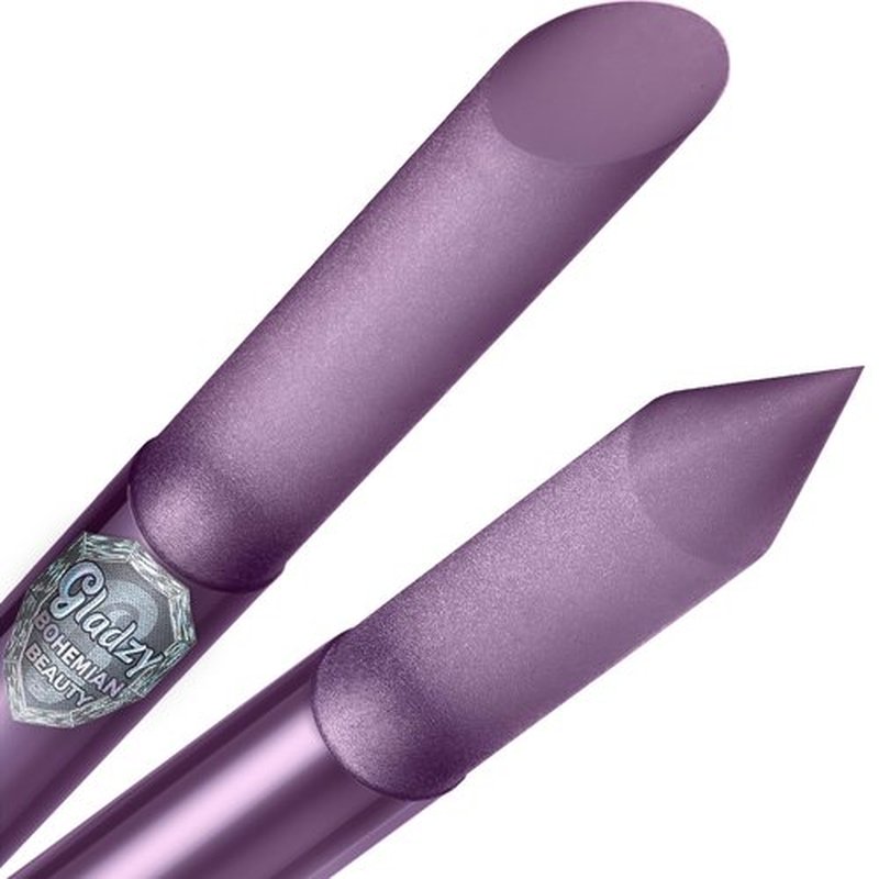 GLADZY Glass Cuticle Pusher - Professional Manicure Stick with Durable Abrasive Surface, Czech Quality