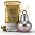 YCQQPRO AH-8 Firming Neck-Eye Cream Bundle, Tightening & Revitalizing Set, Electric Massage Eye Cream with Red Light, Firm Smooth of Eye Fine Lines, Anti-Wrinkle Deep Moisturizing Skincare
