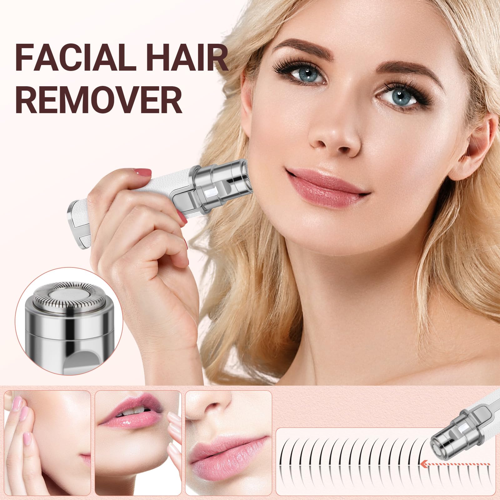YLYYCC 2-in-1 Nose & Eyebrow Trimmer, Facial Hair Removal for Women