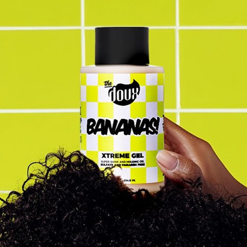 Bananas Xtreme Hold Hair Gel - Strong Hold Curl Styling Gel with Frizz Control & Shine | 12oz for All Hair Types