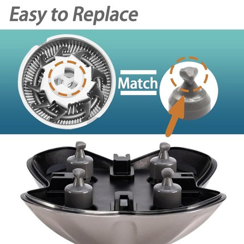Gold PRO 12 Pack Replacement Blades - Precision Grooming for Head, Face & Body | Compatible with Silver PRO & Platinum PRO