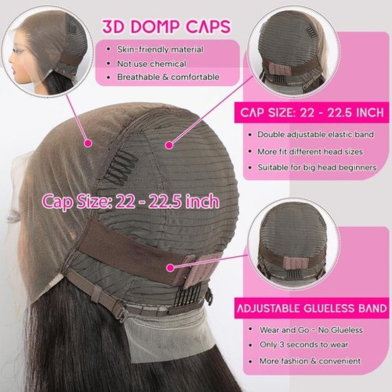 CYSDRH Bob Wig Human Hair Full 13x6 HD Lace Front Bob Wigs Pre Bleached Invisible Knots 200% Density Glueless Wigs Human Hair Pre Plucked Pre Cut Natural Hairline - 12 Inch Short Wigs for Black Women