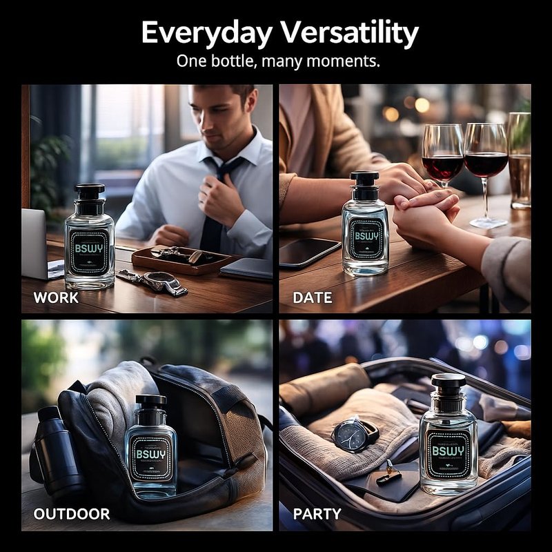 Woody & Spicy Men's Cologne by [Brand Name] - Long-Lasting Eau de Toilette with Citrus & Cedarwood | 100ml