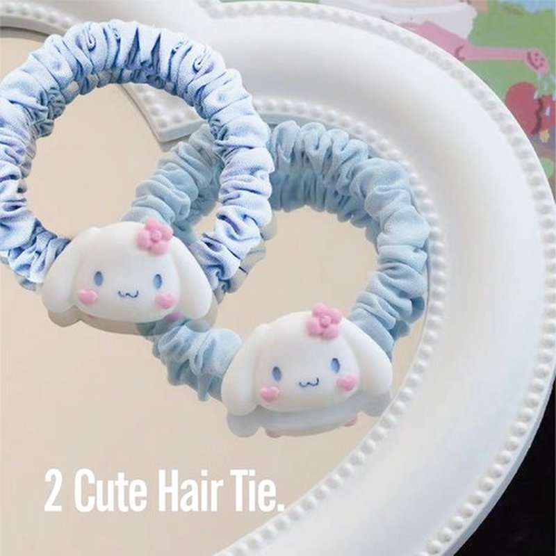Cute hair accessory set Cute headband，Various Styles of hair clips, hair cords, Hair Ties，Plush hair loop（blue）