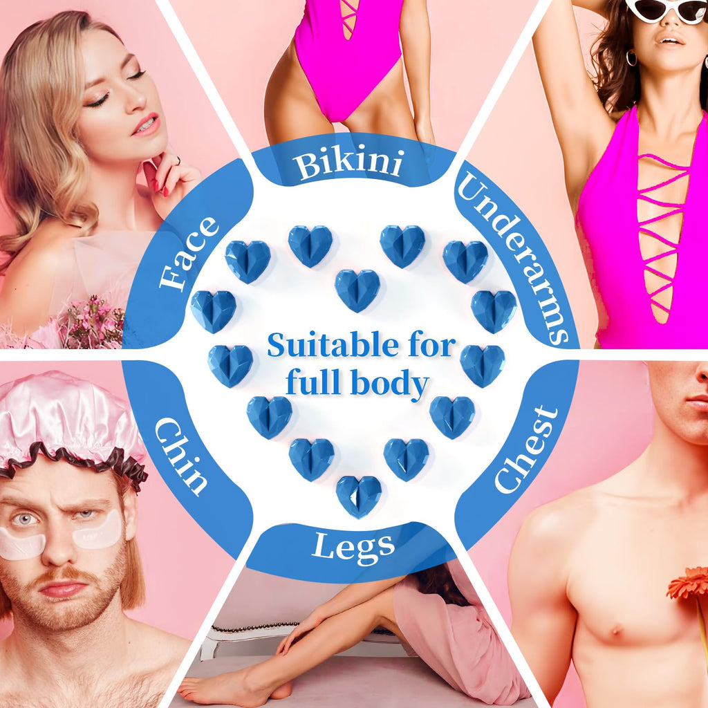 Chulan Hard Wax Beads, 400g Waxing Beads for Sensitive Skin Coarse Hair Removal, Brazilian Waxing, Bikini, Legs
