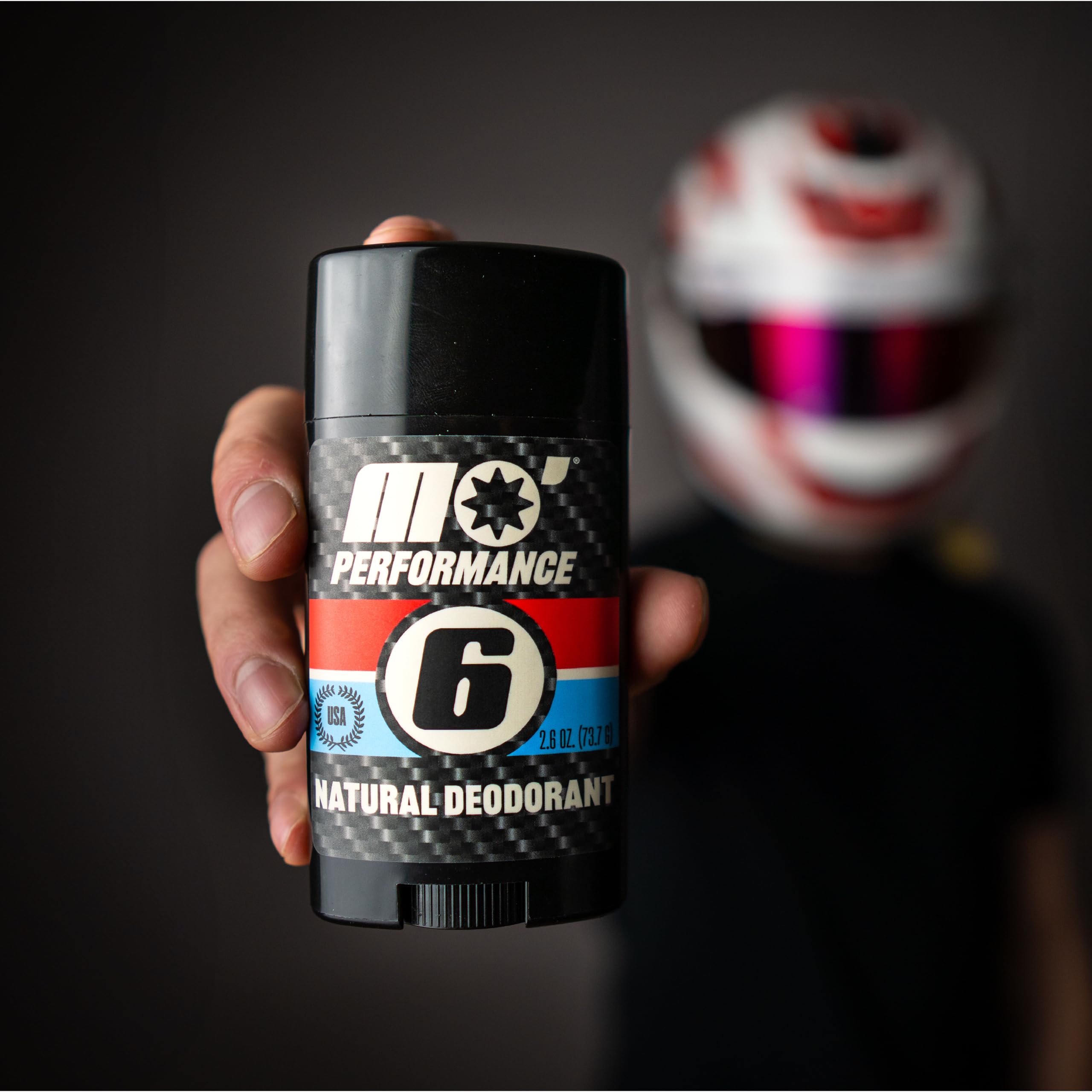 Mo' Handsome Natural Deodorant for Men Aluminum-Free, Baking Soda Free & Paraben-Free - Magnesium Hydroxide & Zinc Ricinoleate for All-Day Odor Control, Sensitive Skin Safe - Made in USA