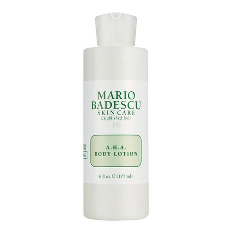 Mario Badescu AHA Body Lotion - Gentle Exfoliating Moisturizer with Glycolic Acid | 6 Fl Oz for Youthful Skin