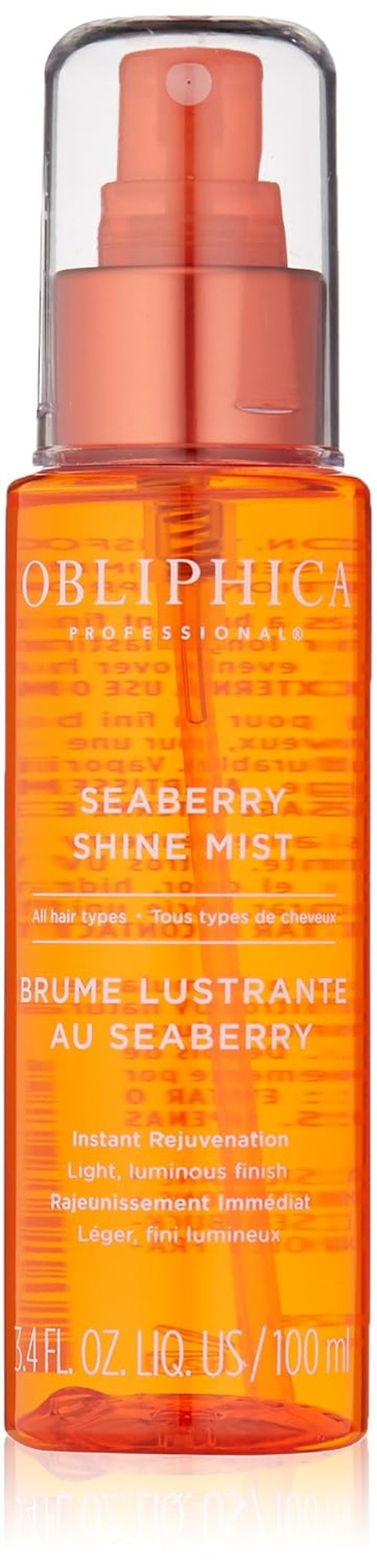 Obliphica Seaberry Shine Mist - Instant Volume & Shine for Gorgeous Hair | 3.4 oz
