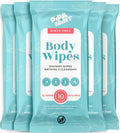 Body Wipes XL Shower Wipes Body Wipe for Adults Bathing, Traveling, Camping, Gym, Car, Elderly, Bedridden - Disposable Washcloths for Adults No Rinse 1 Box, 5 Pack (50 ct)